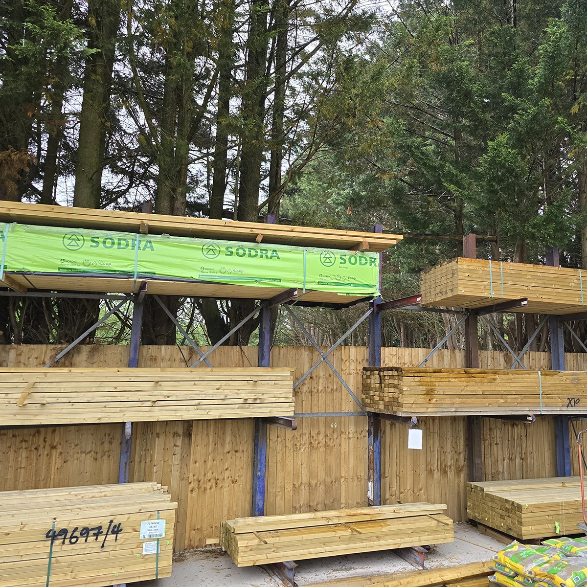 treated carcassing timber